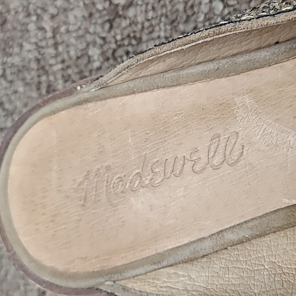 Madewell Willa Loafer Mule In Gold Glitter Sz 6.5 Women's - Picture 5 of 10